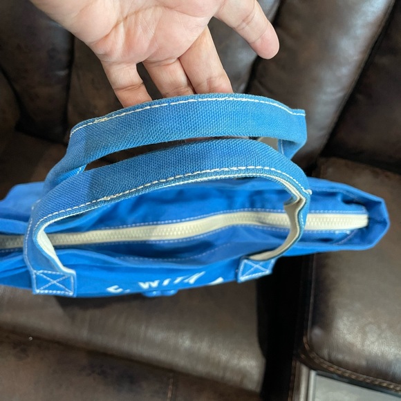 Rare Canvas Victoria Secret Pink 1986 Blue Tote - Picture 6 of 9